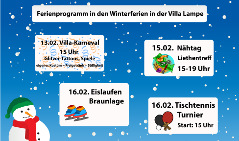Winterferienprogramm 2024 Villa Lampe
