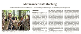 Miteinander statt Mobbing